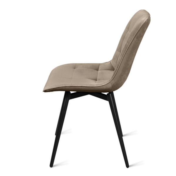 Стул B105-m (B105-m LATTE VL10, BK)